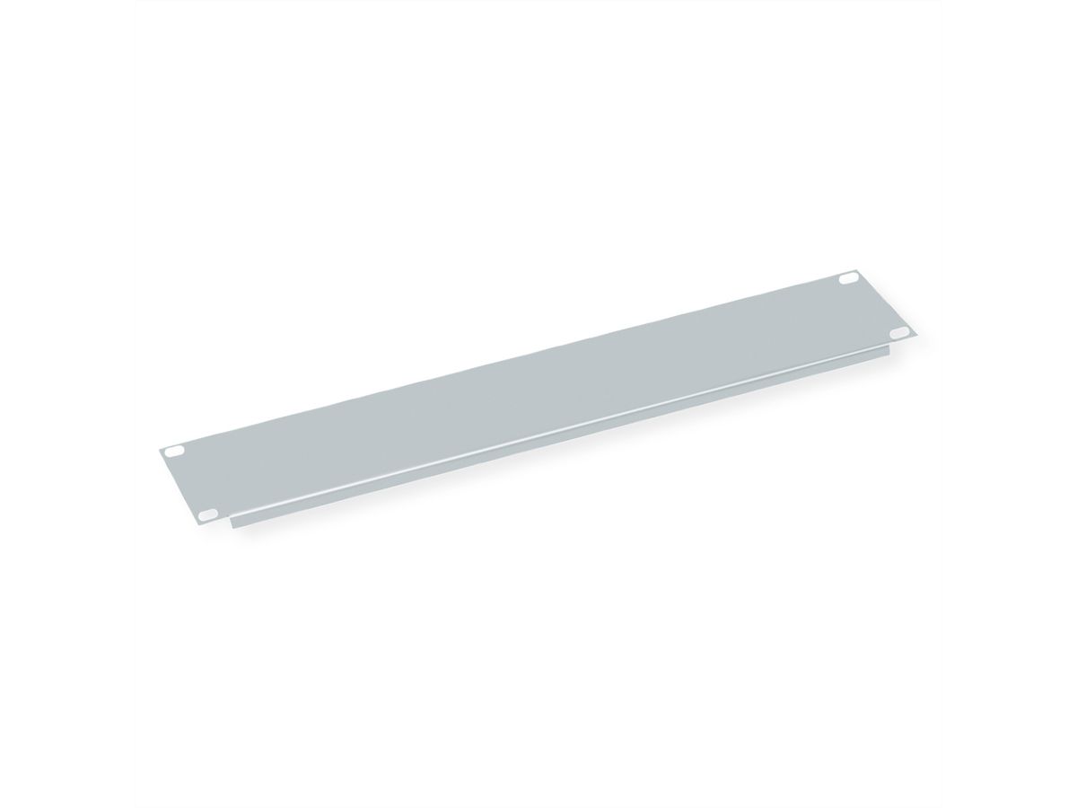 19" Blank Panel, 2U, Metal, grey