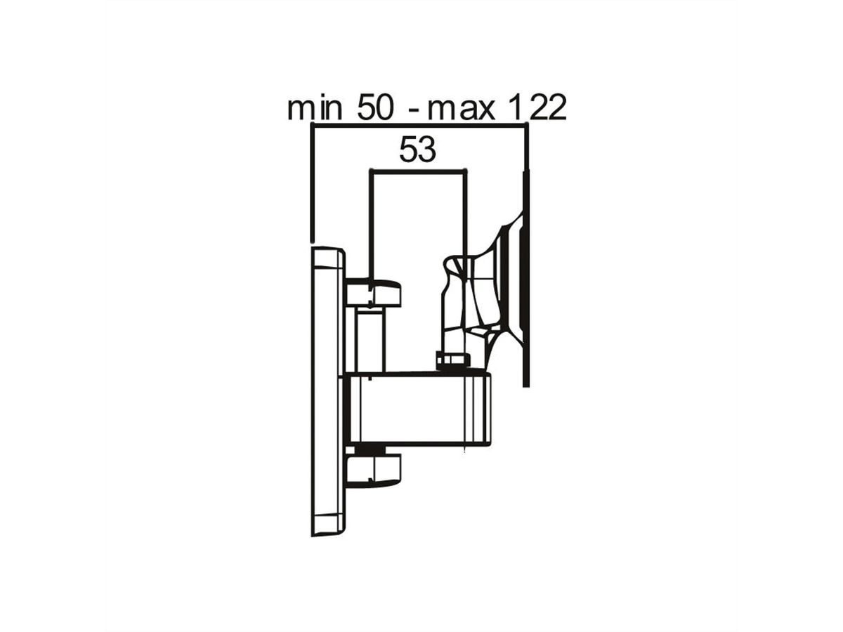 ROLINE LCD Monitor Arm, Wall Mount, 3 Joints