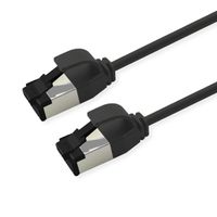 ROLINE U/FTP Patch Cord Cat. 8.1 (Class I), LSOH, SLIM, black, 2 m