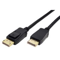ROLINE GREEN DisplayPort Cable, v2.0, 10K@60Hz, 54Gbps, UHBR13.5, DP-DP, M/M, black, 2 m