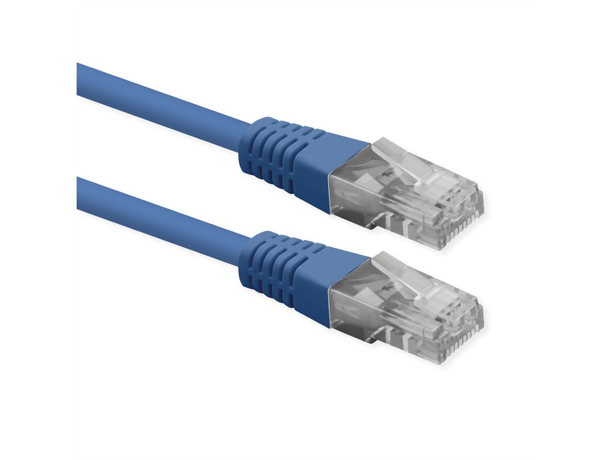 ROLINE UTP Patch Cord, Cat.6 (Class E), PoE, blue, 5 m
