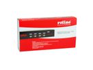 ROLINE KVM Switch, 1 User - 4 PCs, DisplayPort, with USB Hub