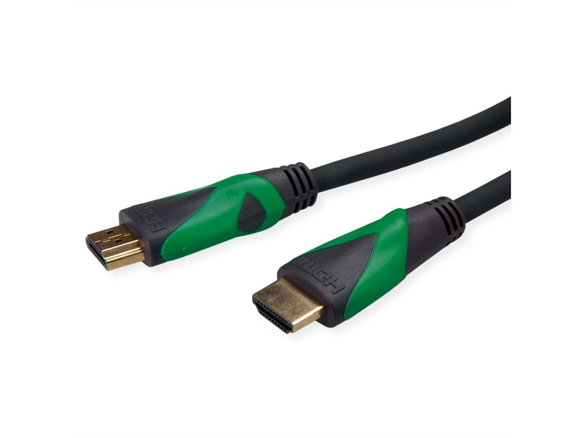 ROLINE GREEN ATC HDMI 8K (7680 x 4320) Ultra HD Cable + Ethernet, M/M, black, 1 m
