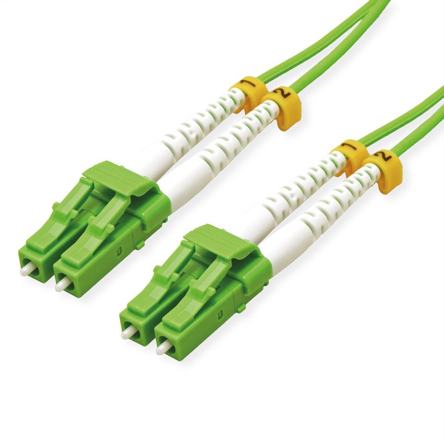 ROLINE Fibre Optic Jumper Cable, 50/125 µm, LC/LC, OM5, LSOH, green, 1 m