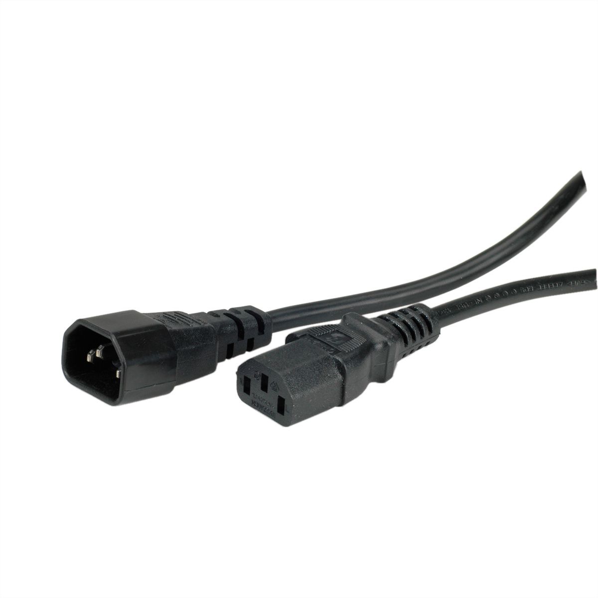 VALUE Monitor Power Cable, IEC 320 C14 - C13, black, 1 m
