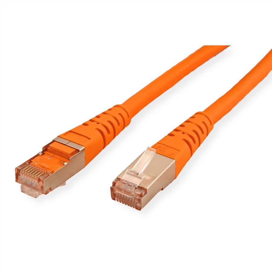 ROLINE S/FTP (PiMF) Patch Cord, Cat.6 (Class E), orange, 5 m