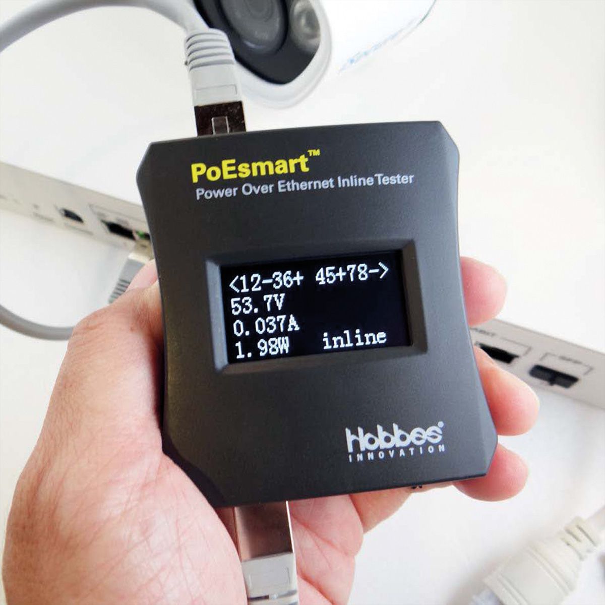 HOBBES PoEsmart - Power Over Ethernet Inline Tester - SECOMP