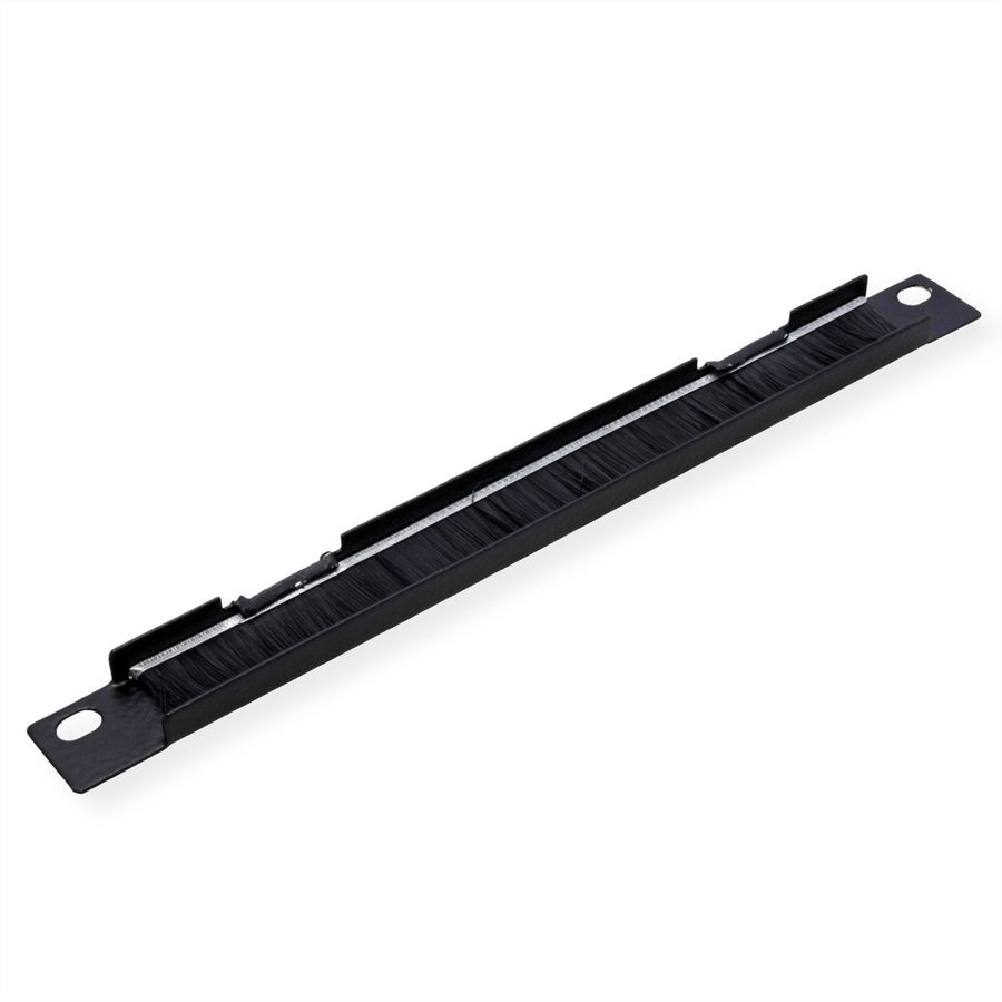 ROLINE 10-inch cable feed, with brush strip 0.5U black