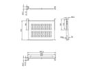 VALUE 19"-Fixed Shelf, 485 x 350mm, 1U, max. 25kg, black