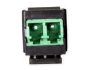 ROLINE Fiber Optic Keystone Jack, LC/LC Duplex, Singlemode, OS2, APC