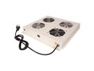 ROLINE 19" roof fan unit with 2 fans, ON/OFF grey