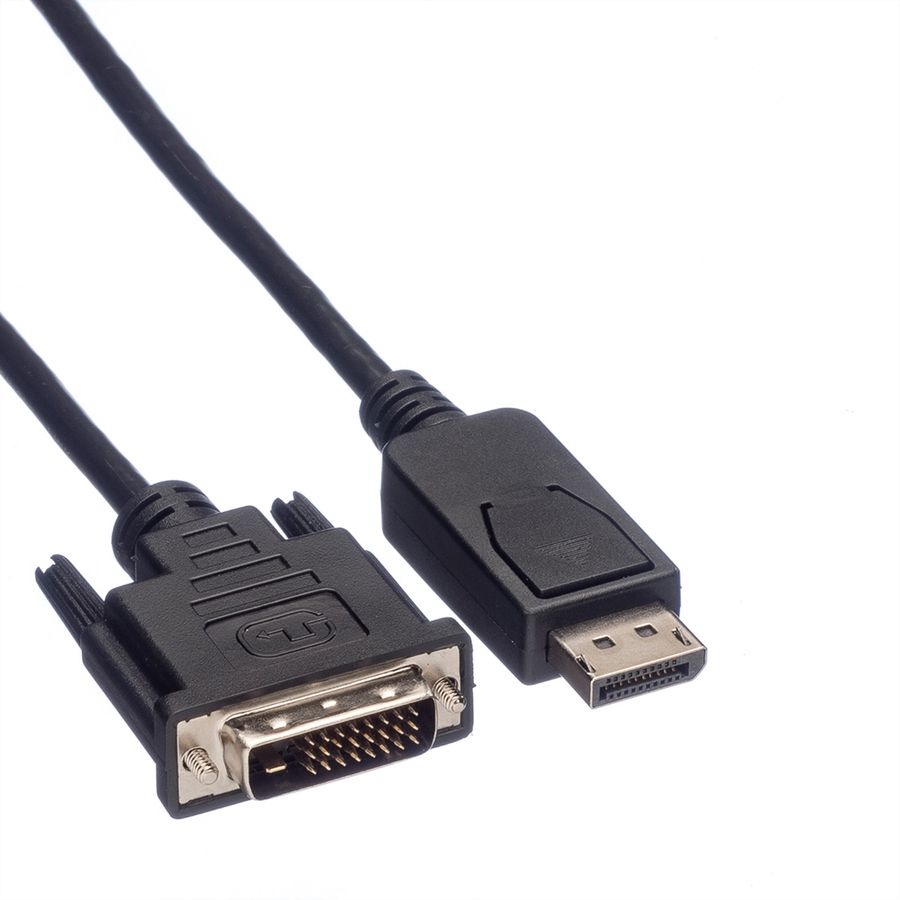 ROLINE DisplayPort Cable, DP-DVI (24+1), M/M, black, 2 m