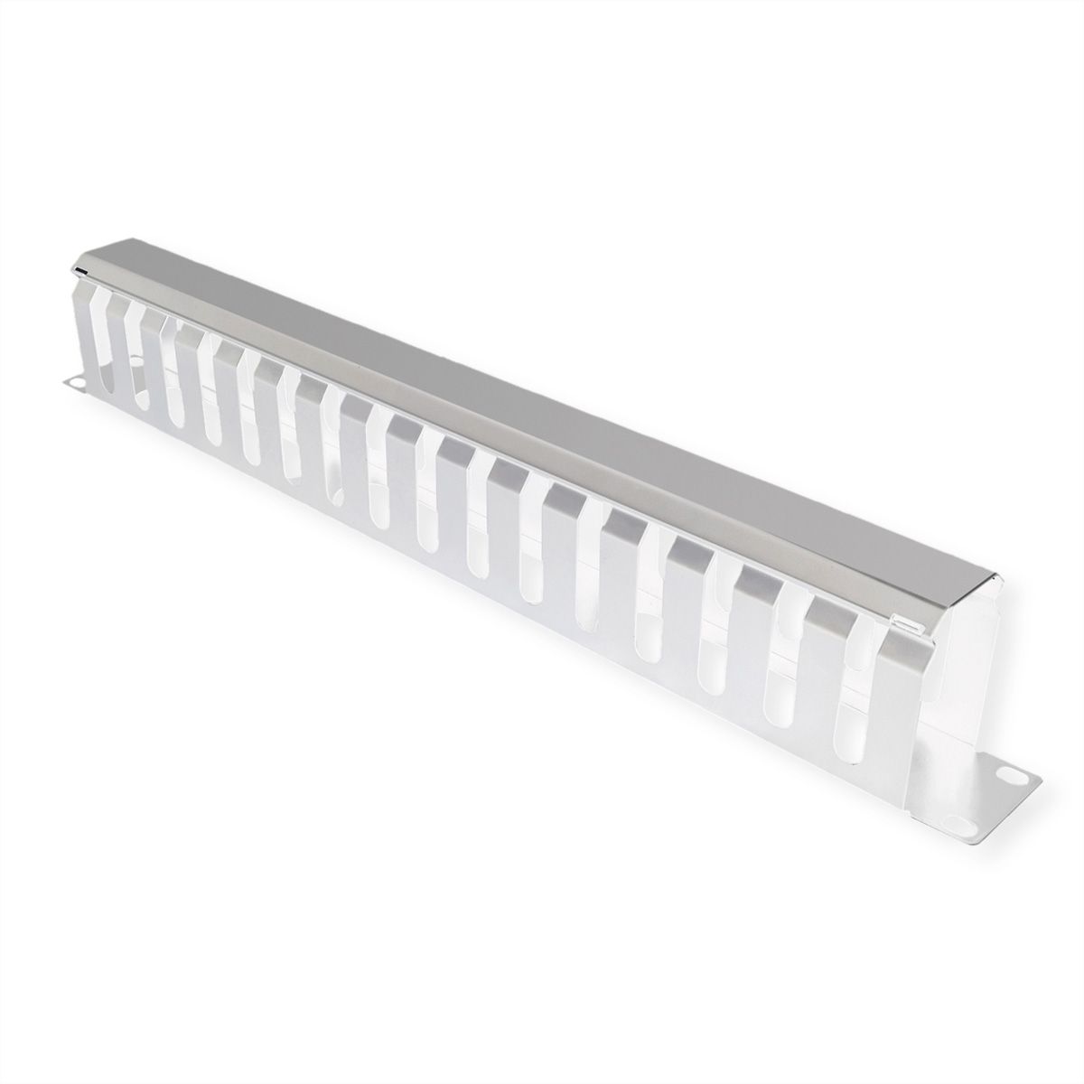 VALUE 19" Front Panel 1U with Patch channel 40 x 60 mm, grey