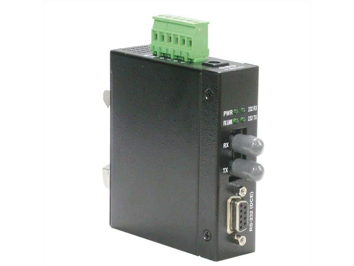 ROLINE Industrial Converter RS232 - Multimode Optical Fiber, ST