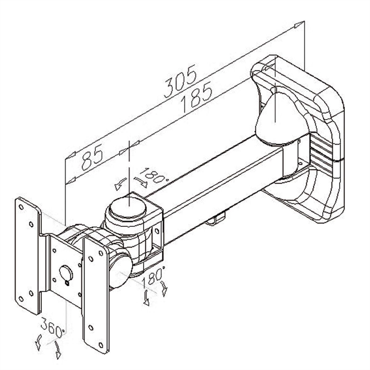 VALUE LCD Monitor Wall Mount Kit, 3 Joints