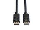 ROLINE DisplayPort v1.2 Cable, TPE, DP-DP, M/M, black, 7.5 m