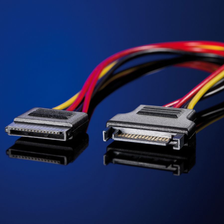 ROLINE SATA Power Extension Cable, 0.3 m