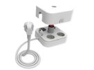 VALUE Power Strip, 4-way, with Switch and removable protective cover, white, 1.5 m