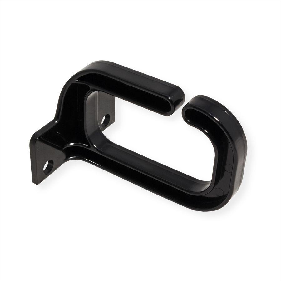 19" cable manager, 40x80mm, plastic, black