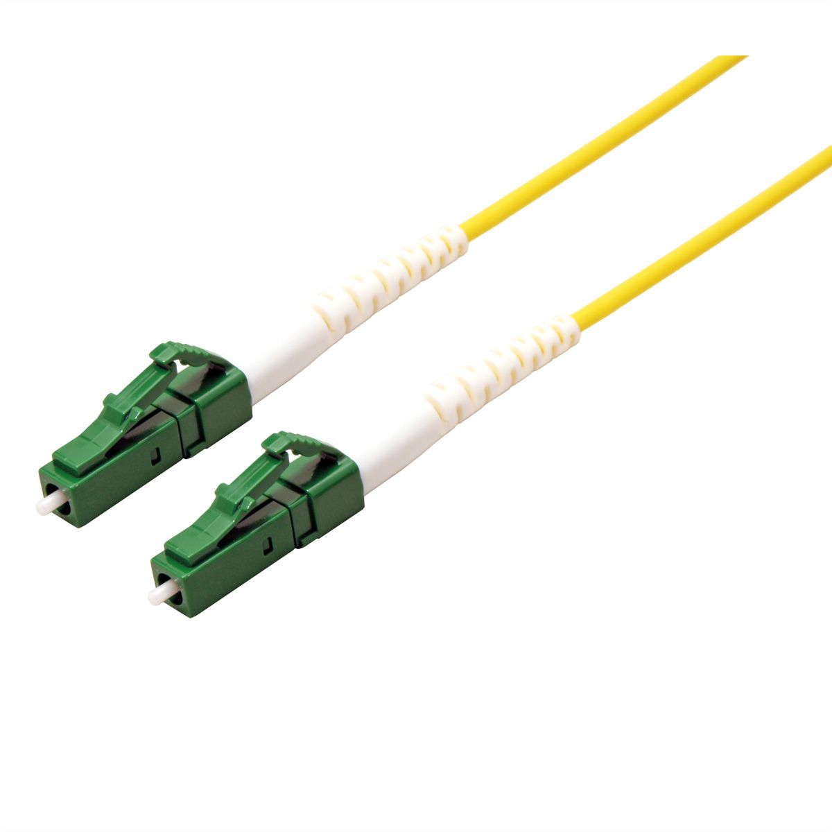 ROLINE Fibre Optic Jumper Cable 9/125µm, OS2, LC/LC, APC, simplex, LSOH, yellow, 2 m