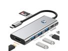 VALUE Dockingstation Type C, 1x HDMI 4K60, 3x USB 3.2 Gen1 Type A, 1x SD/Micro SD (TF), 1x Type C PD (Power Delivery)