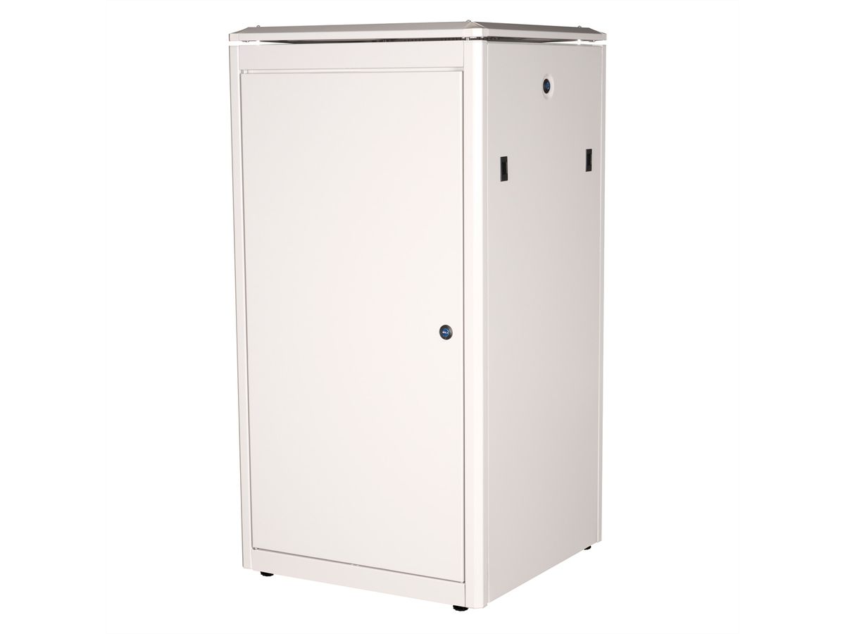 ROLINE 19-inch Network Cabinet Pro 22 U, 600x600 WxD glass door grey