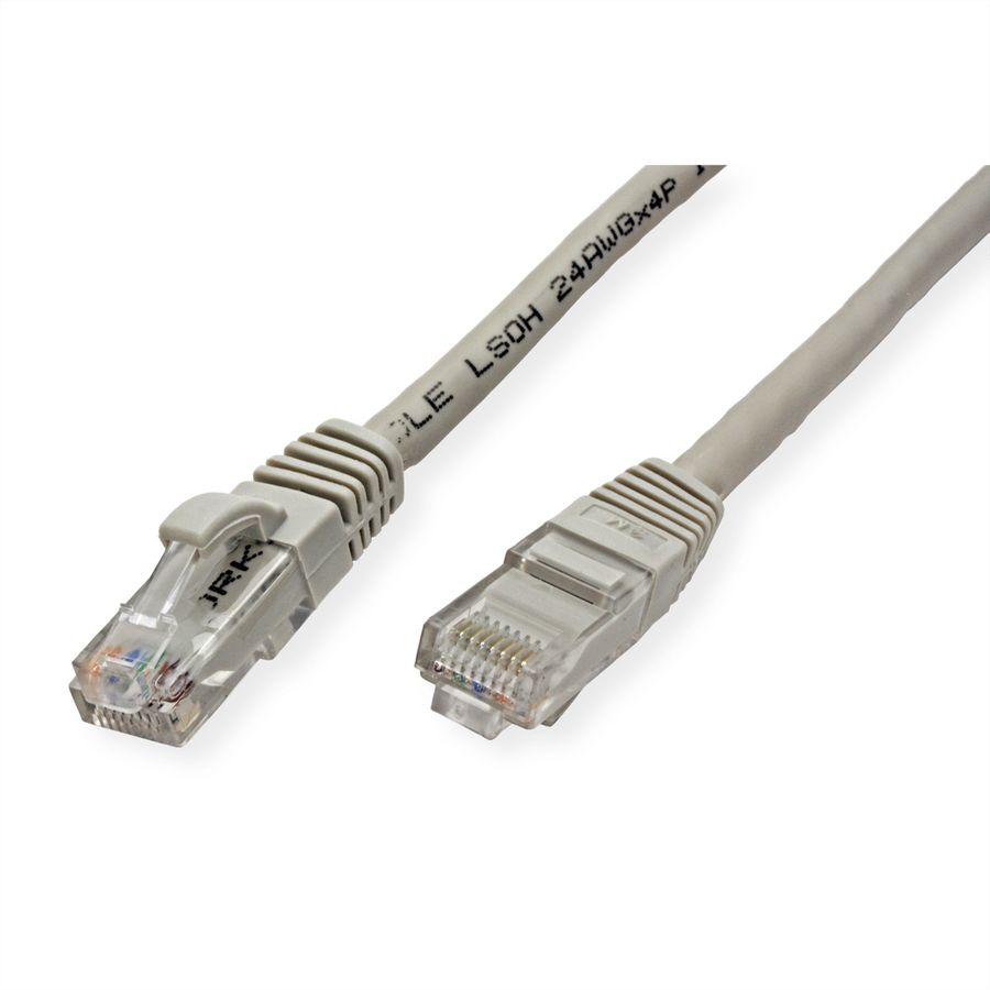 VALUE UTP Cable Cat.6 (Class E), halogen-free, grey, 3 m