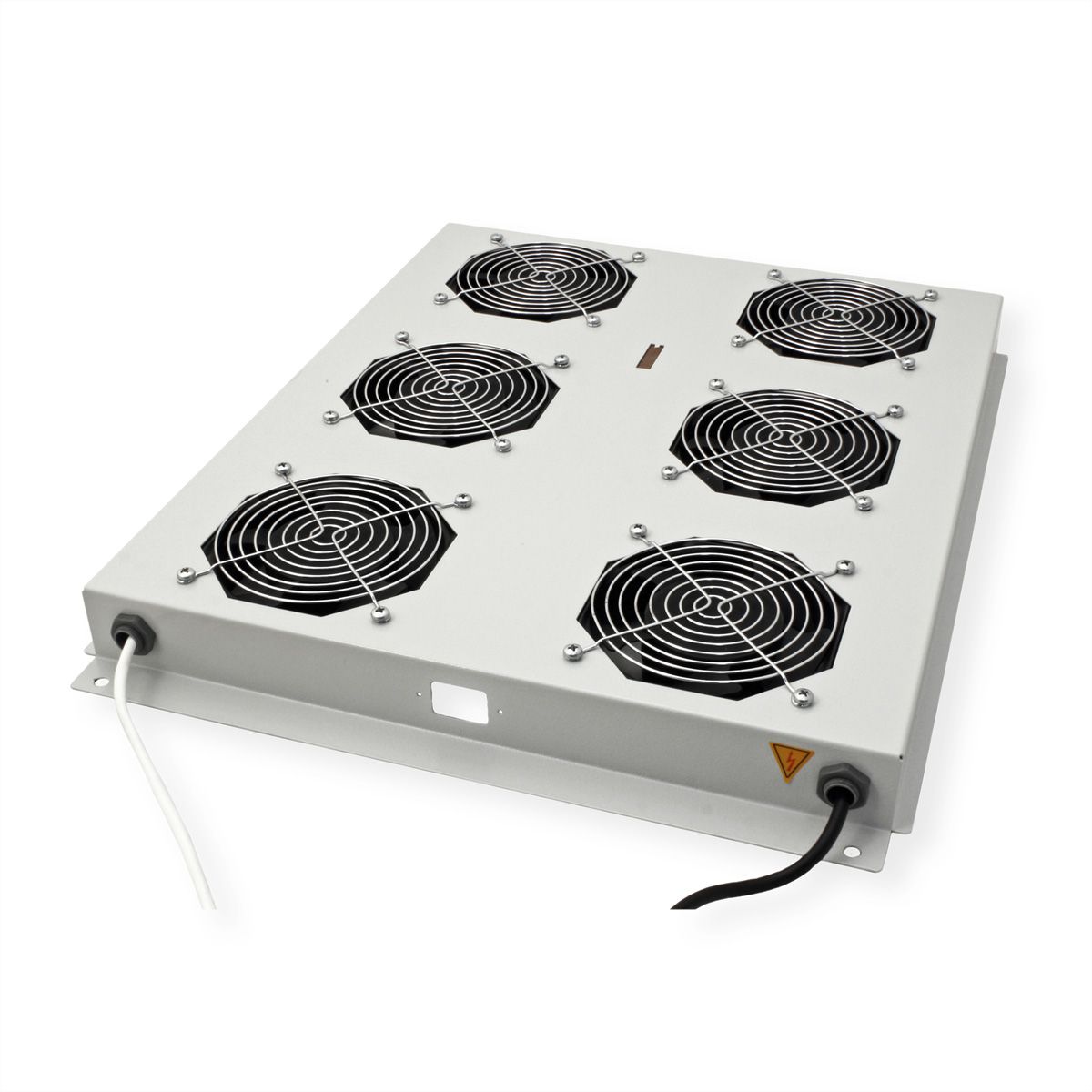 ROLINE 19-inch roof-mounted fan unit 6 fans, Thermostat grey