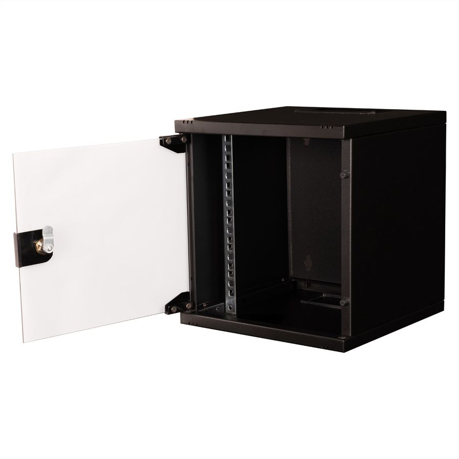 ROLINE 10-inch wall-mounted housing 6 U, 312x300 WxD black