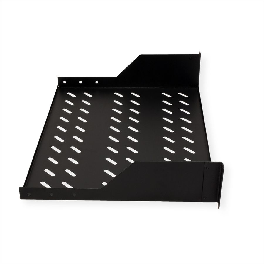 ROLINE 19-inch shelf 2 U 350 T, 25kg load capacity black