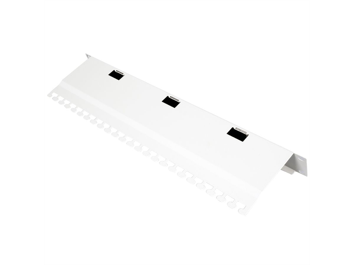 ROLINE 19-inch cable entry, with brush strip 1U grey