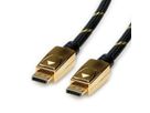 ROLINE GOLD DisplayPort Cable, v1.4, DP-DP, M/M, 1 m