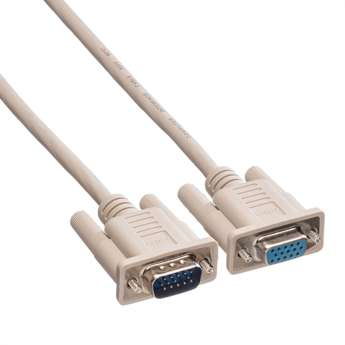 ROLINE VGA Cable, HD15, F/M, 1.8 m