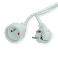 VALUE Extension Cable with 3P. Connectors, UTE Version, AC 230V, white, 10 m