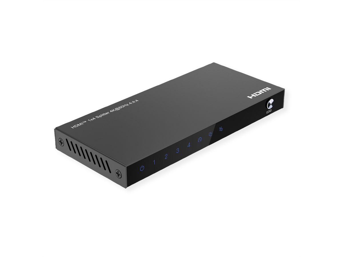 VALUE HDMI Splitter, 1x4, 4K60Hz