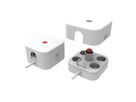 VALUE Power Strip, 4-way, with Switch and removable protective cover, white, 1.5 m