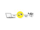 ROLINE Cable Adapter, USB Type-C Plug to Terminal Block 5 Pin (push button), 15 cm