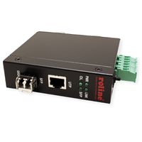ROLINE Industrial Converter RJ-45, incl. mini GBIC, Fiber Optic 1000SX/LC