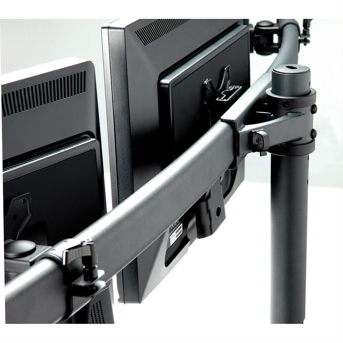 VALUE Triple LCD Arm, Desk Clamp, black