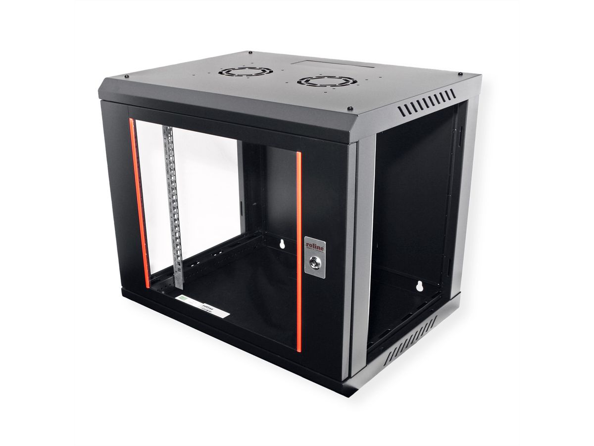 ROLINE 19" Wall Cabinet Basic Plus 9U, 600x450 BxT black