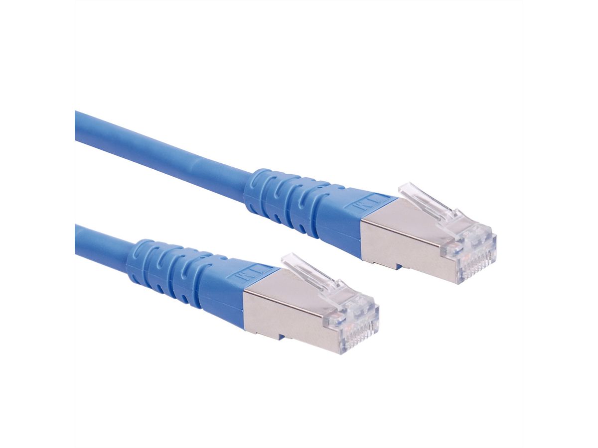 ROLINE S/FTP (PiMF) Patch Cord, Cat.6 (Class E), blue, 0.3 m