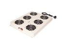 ROLINE 19" roof fan unit with 6 fans, ON/OFF for server rack PRO series, grey
