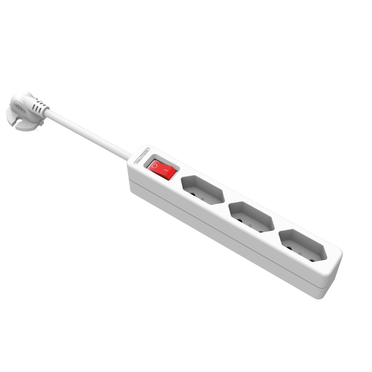 VALUE Power Strip 2-Pin Euro Type, 3-way, with Switch, 1.5 m