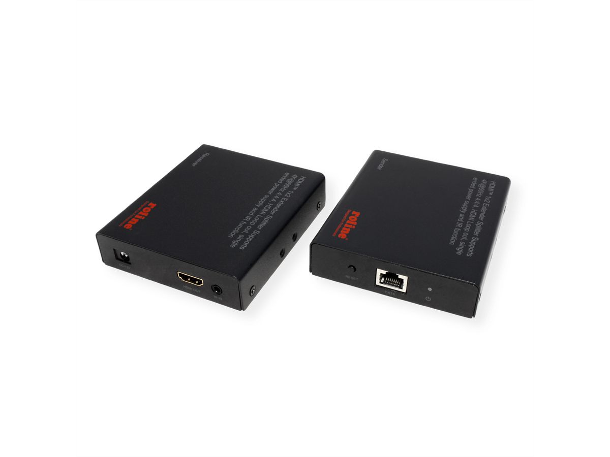 ROLINE HDMI Extender and Splitter, 1x2, via Cat6A, 70m, 4K60Hz