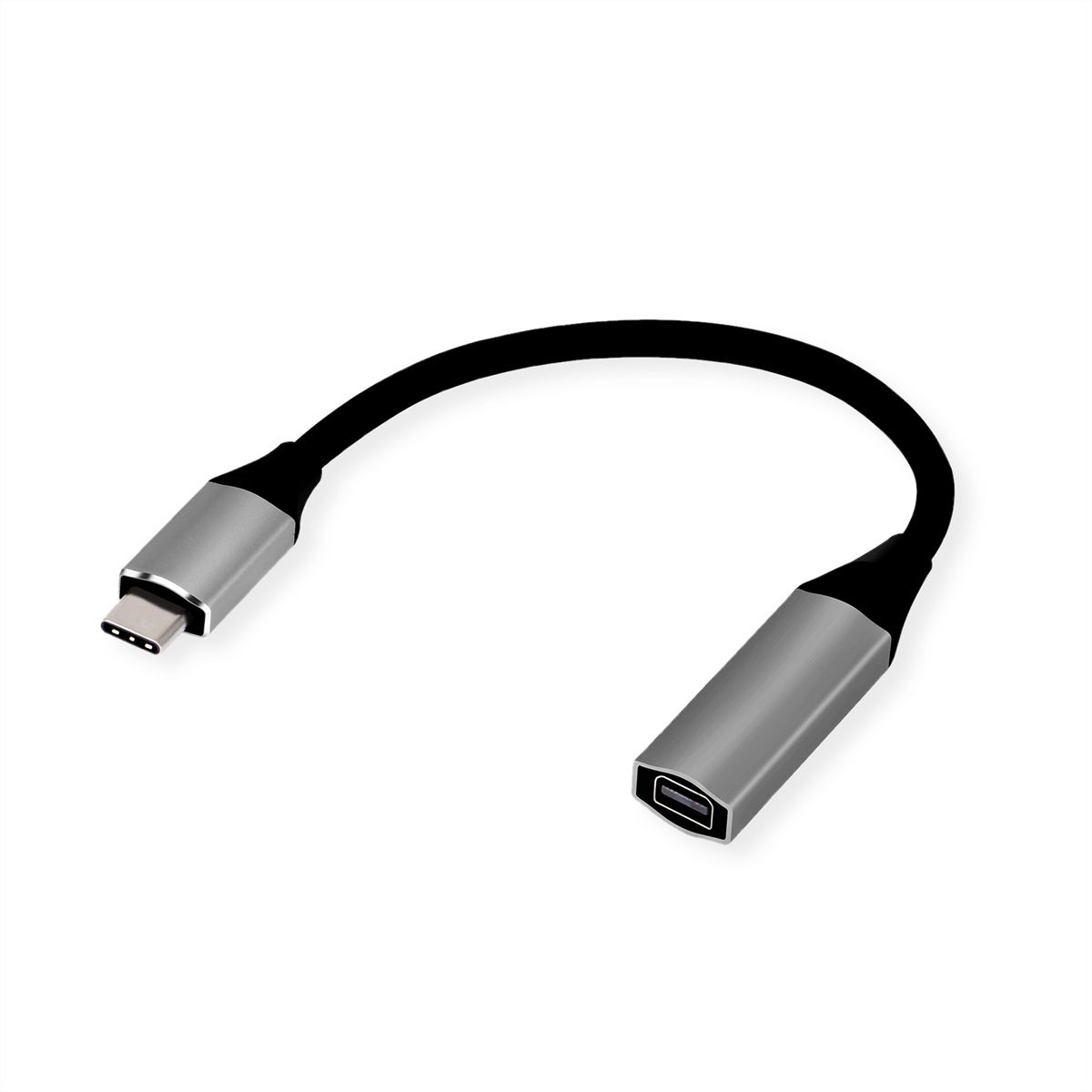 STANDARD USB Type C Mini DisplayPort Adapter v1.2 M F black 0.2 m SECOMP International AG