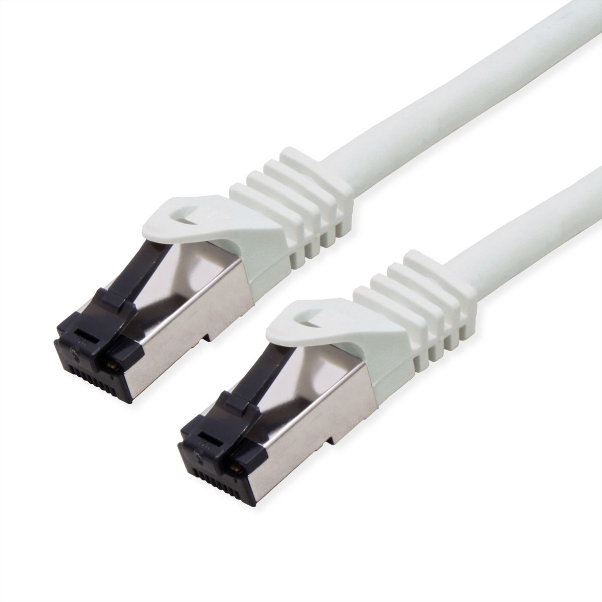 VALUE S/FTP Patch Cord Cat.8 (Class I), stranded, LSOH, PoE, grey, 1 m