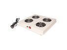 ROLINE 19" roof fan unit with 4 fans, ON/OFF grey