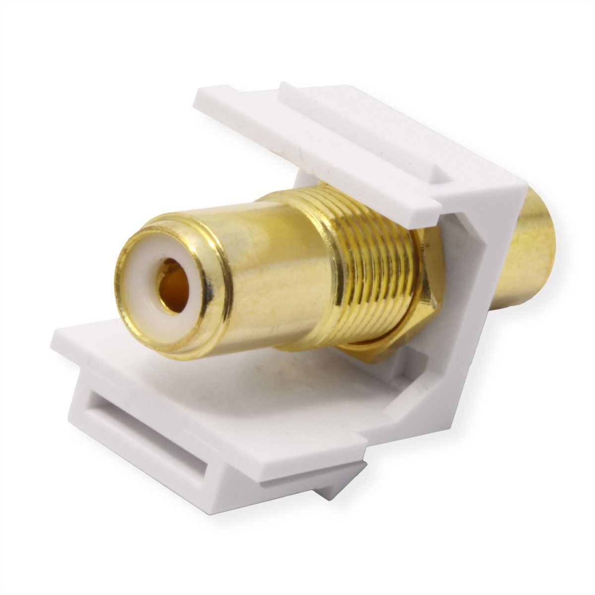 VALUE RCA Keystone Coupler, Plastic, white