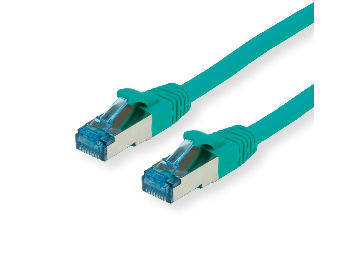 VALUE S/FTP Patch Cord Cat.6A (Class EA), green, 5 m