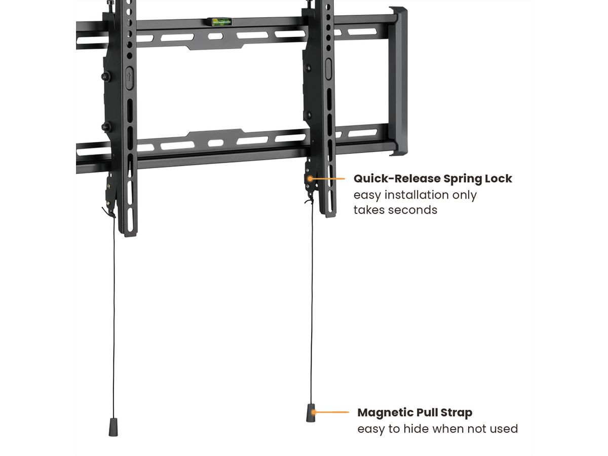 VALUE TV Wall Mount, 47mm Wall Distance, < 75kg, VESA 600x400, tiltable